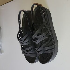 Crocs strappy platform sandals